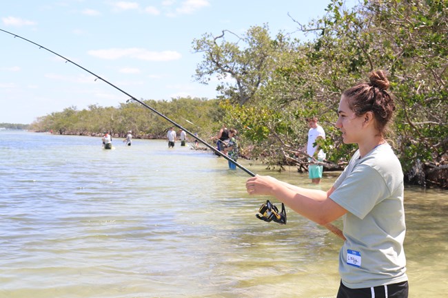 YAC Member at Fishing Clinic