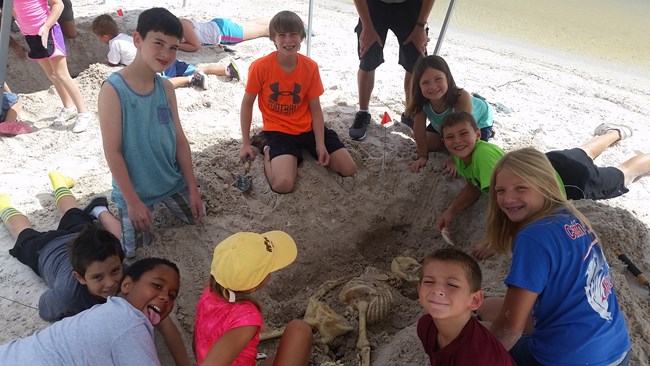 Junior Rangers on Archaeology Day! Junior Rangers on Archaeology Day!