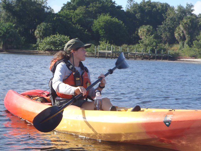 Park Ranger on Kayak