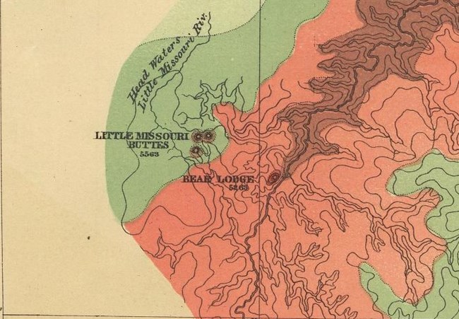 Geological map of the Black Hills of Dakota by Henry Newton