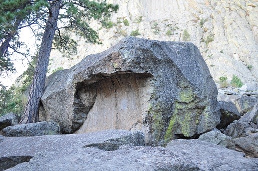 A fallen column from Devils Tower