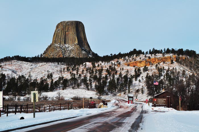 Devils Tower Looms over the Park Entrance Devils Tower Looms over the Park Entrance