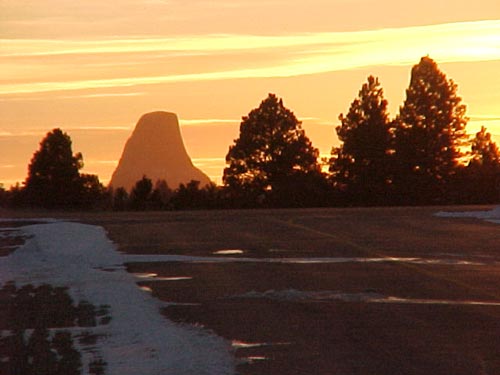 Devils Tower from the Hulett airport Devils Tower from the Hulett airport