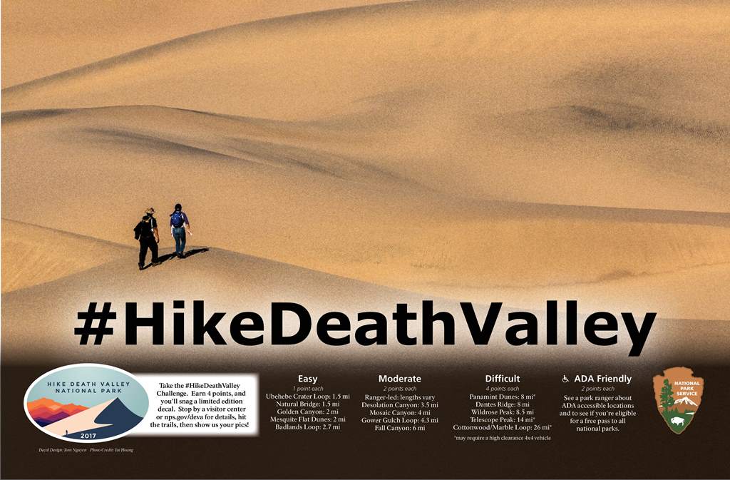 2017 Hike Death Valley Poster 2017 Hike Death Valley Poster