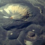 aerial view of Ubehebe Crater