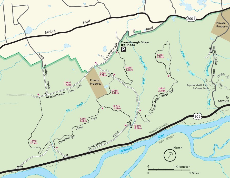 Map of the Conashaugh View Trails
