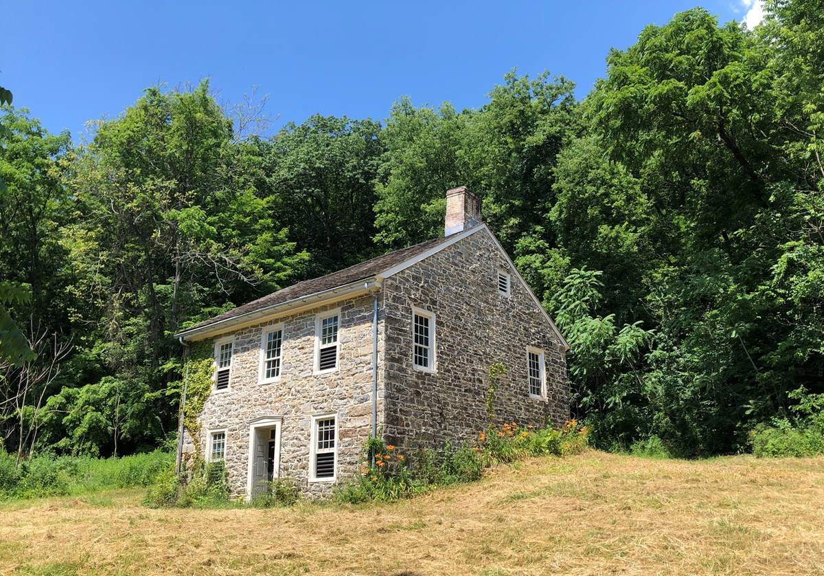 The Van Gorden House near Bushkill, Pennsylvania is a typical 18th/19th century stone house