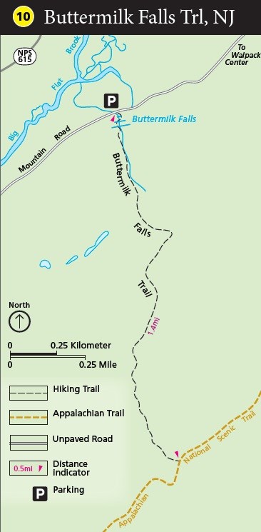 Buttermilk Falls Trail Map