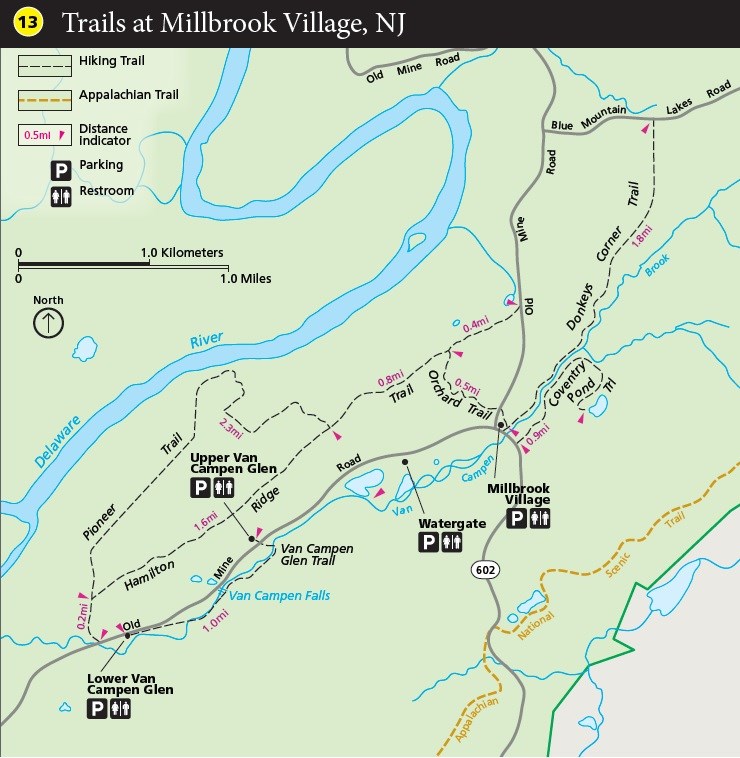 Donkeys Corner Trail, near Millbrook Village, is a great low-impact trail for you to enjoy.