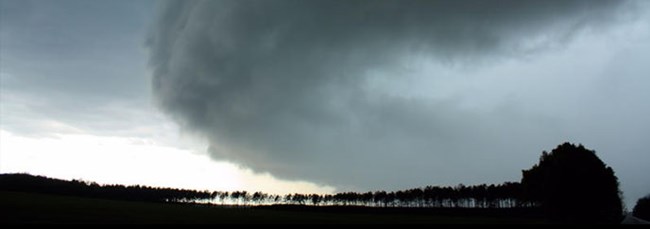 A storm cloud approaches