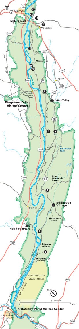 map of Old Mine Road