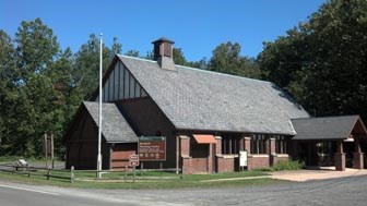 Bushkill Meeting Center. An old church that is not a meeting center for the park.