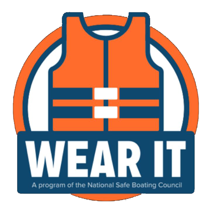 Logo depicting life jacket and the words 'Wear It'