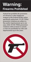 No Firearms Sign