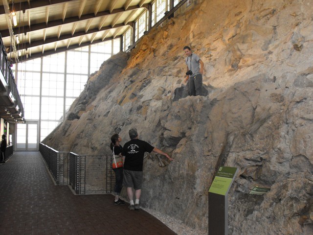 Visitors Learning about the Wall.