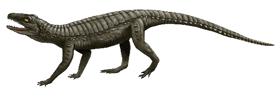 Artist rendition of Hoplosuchus.