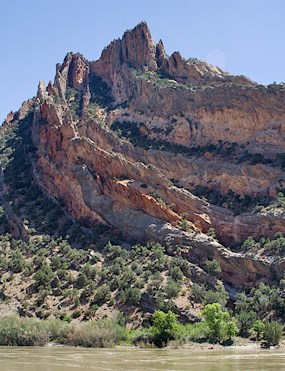 Mitten Park Fault on the Green River.