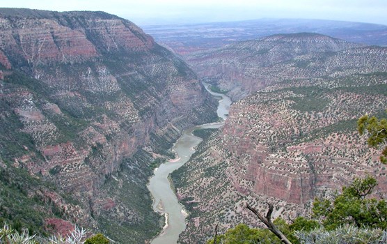 Whirlpool Canyon, on the Green River, from Harpers Corner.