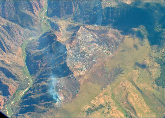 Eklund Fire Aerial Photo