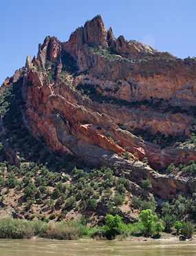 Mitten Park Fault on the Green River. 