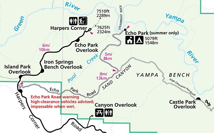 echo park road dinosaur national monument