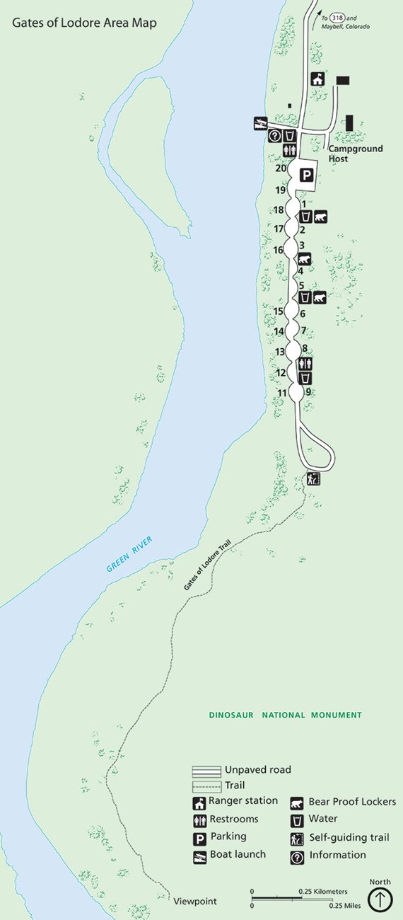 Gates of Lodore Map