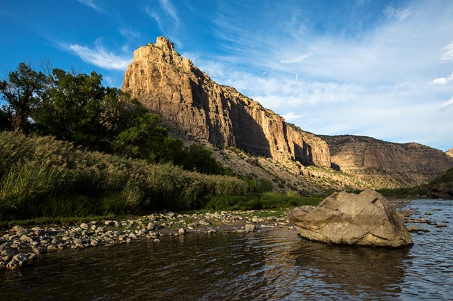 The Jones Hole Creek flows into the Green River.