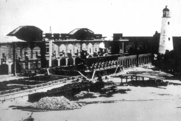 Fort Jefferson with Lighthouse, circa 1863