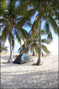 Tent camping on Garden Key