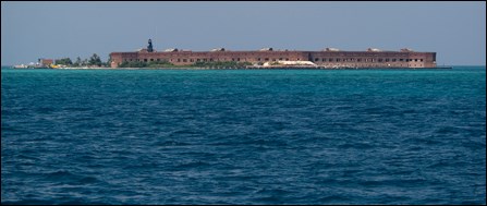 Fort Jefferson in the distance
