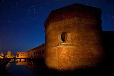 Starscape over Fort Jefferson Starscape over Fort Jefferson