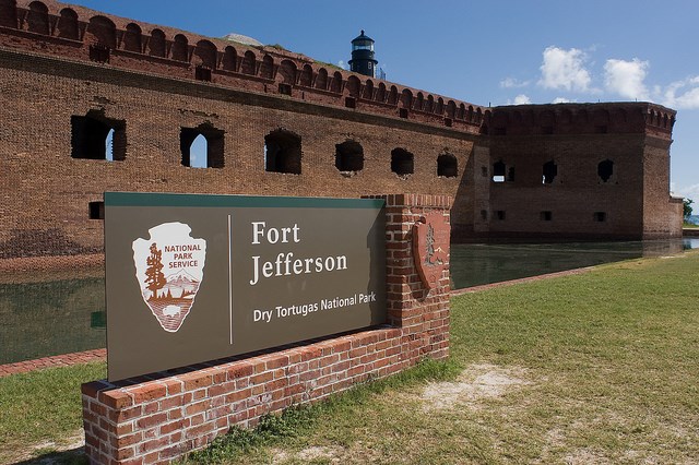 Fort Jefferson Dry Tortugas National Park Welcome Sign Fort Jefferson Dry Tortugas National Park Welcome Sign