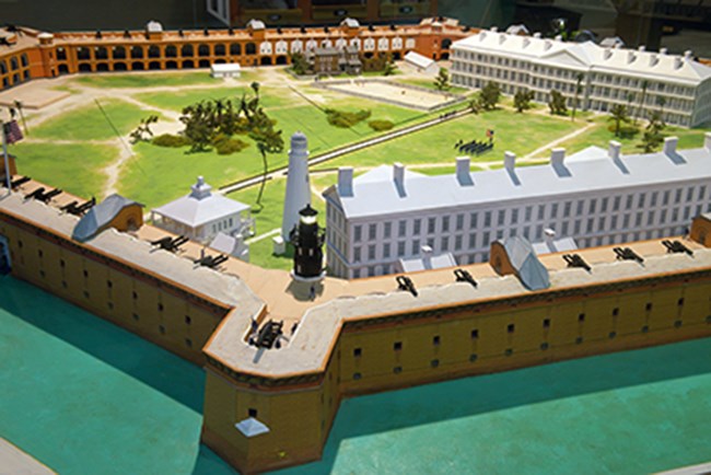 11-foot diameter scale model of Fort Jefferson