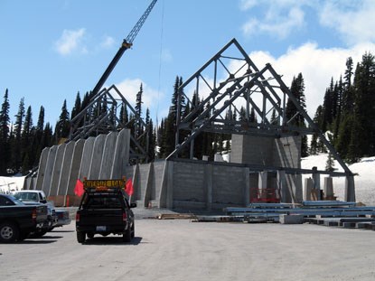 Structural Steel erection for the Henry M. Jackson Memorial Visitor Center at Mount Rainier National Park, Washington Structural Steel erection for the Henry M. Jackson Memorial Visitor Center at Mount Rainier National Park, Washington