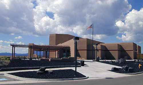 Multiagency Visitor & State Travel Information Center at the El Malpais National Monument, New Mexico. Multiagency Visitor & State Travel Information Center at the El Malpais National Monument, New Mexico.