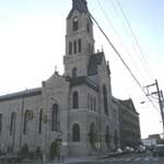 Black and white photo of St. John Neumann shrine location