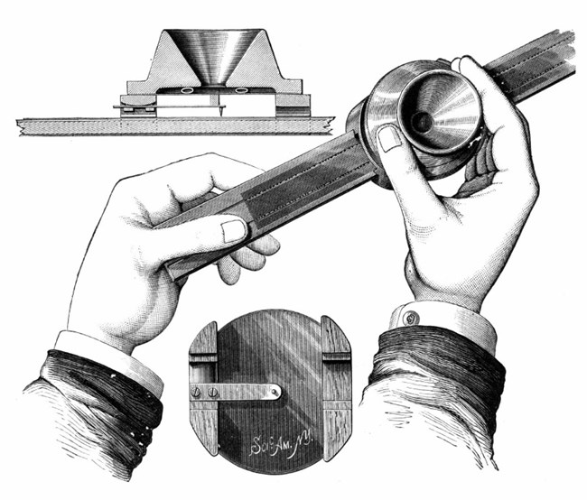 Edison's strip phonograph of July 1877