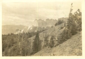 Picture of a mountain most likely taken by Theodore Edison.