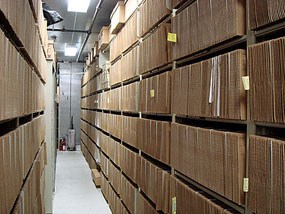 Disc phonograph record storage. Disc phonograph record storage.