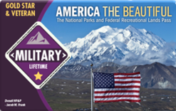 Example of graphic on the Interagency Military Lifetime pass
