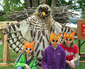 Strix the Wonder Owl and Kids at HawkWatch Strix the Wonder Owl and Kids at HawkWatch