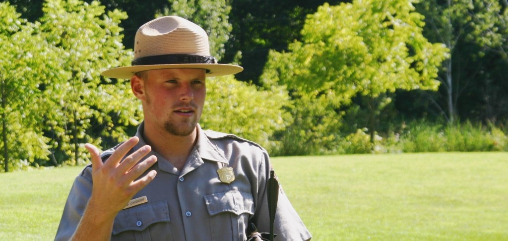 Ranger giving interpretive talk