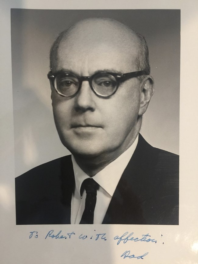 Blog Mc Robert McCormick Black and White Photograph of Robert McCormick, wearing glasses