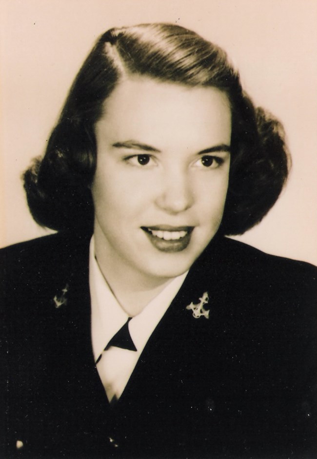 Blog Mc dorothy-navy-portrait Black and White Photograph of Dorothy McCormick wearing U.S. navy uniform