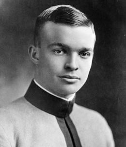 A young Dwight Eisenhower wearing the uniform of a West Point cadet