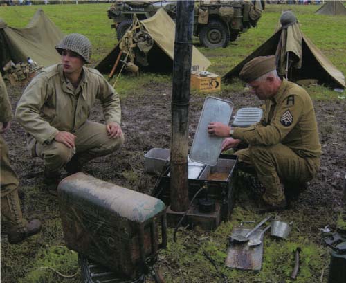 WWII reenactors at Eisenhower NHS Ike and the Men of D-Day commemoration.