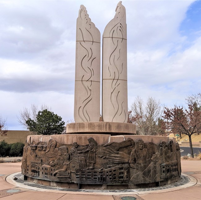 sisters of charity bronze mural