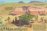 illustration of a Piro pueblo community