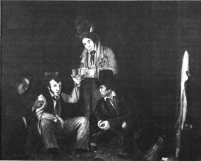 Sketch reputedly of Jean Lafitte and 3 other pirates in New Orleans Sketch reputedly of Jean Lafitte and 3 other pirates in New Orleans