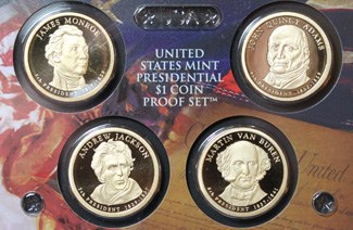 Commemorative coins featuring United States Presidents c. 2008